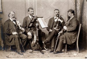 Porträt der Mitglieder des Joachim-Quartetts, ca. 1900 von Unknown photographer