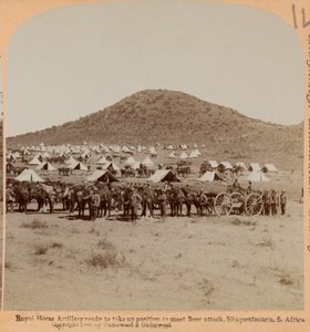 Königliche Pferdeartillerie, Slingersfontein, Burenkrieg, ca. 1899 von Unknown photographer