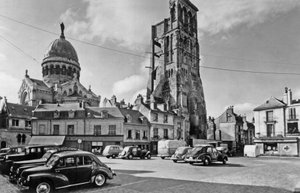 Tours, Frankreich: Basilika St. Martin, Postkarte, ca. 1960
