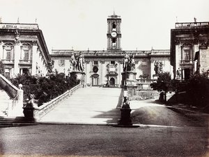 Ansicht des Kapitols mit dem Palazzo Senatorio, Rom
