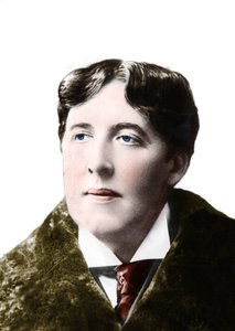 Porträt des Schriftstellers Oscar Wilde um 1900. Fotografie aus dem 19. Jahrhundert