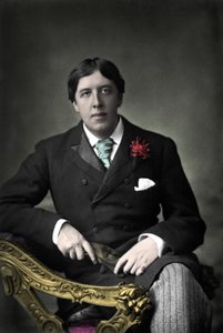 Porträt des Schriftstellers Oscar Wilde. Fotografie des 19. Jahrhunderts von Unknown photographer