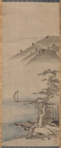Landschaften (eines von einem Paar) von Unkoku Toyo