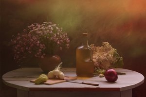 Erntetisch mit Blumen von UstinaGreen