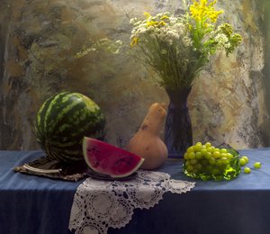 Rustikales Ernte-Stillleben
