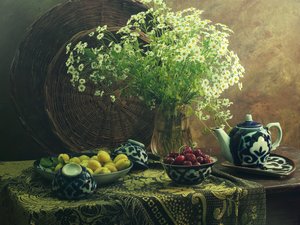 Sommer-Gänseblümchen Stillleben