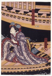Bandō Shūka in der Rolle von Miyuki, später Asagao