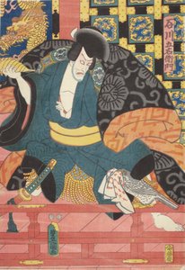 Ichikawa Ebizo als Ishikawa Goemon von Utagawa (1786 1865) Kunisada