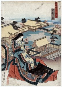 Kyoto No Zu, Ansicht von Kyoto von Utagawa (1786 1865) Kunisada