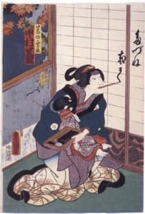 Nakamura Shikan in der Rolle des Fuchses Kuzunoha (Kuzunoha Kitsune)
