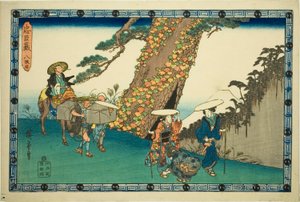 Akt 8 (Hachidanme), aus der Serie "Die Rache der treuen Vasallen (Chushingura)" von Utagawa Hiroshige