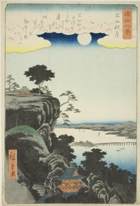 Herbstmond über dem Ishiyama-Tempel, aus der Serie "Acht Ansichten von Omi"