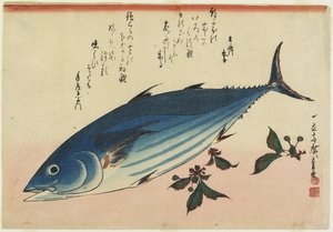 Bonito und Kirschblätter, 1832-1833
