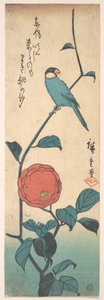 Kamelie und Fink von Utagawa Hiroshige