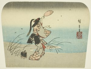 Glühwürmchen fangen von Utagawa Hiroshige
