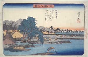 Klärendes Wetter bei Susaki: Acht Ansichten von Kanazawa von Utagawa Hiroshige