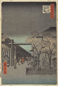 Morgendämmerung im Yoshiwara von Utagawa Hiroshige