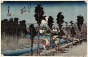 Abenddämmerung in Numazu, ca. 1833