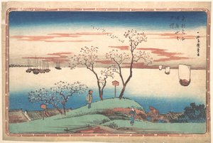 Abendliche Kirschblüten bei Gotenyama von Utagawa Hiroshige