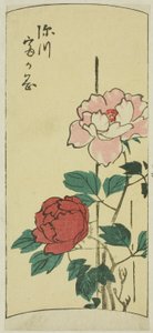 Fukagawa Tomigaoka, Abschnitt eines Blattes aus der Serie "Ausschnitte berühmter Orte in Edo (Harimaze Koto meisho)"