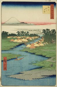 Horie und Nekozane, aus der Serie "Hundert berühmte Ansichten von Edo (Meisho Edo hyakkei)"