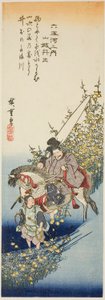 Ide-Juwelenfluss in der Provinz Yamashiro, aus der Serie "Sechs Juwelenflüsse" von Utagawa Hiroshige