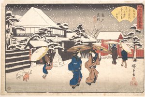 Kameido Uramon (Tama-ya) von Utagawa Hiroshige