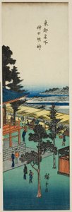 Kanda Myojin-Schrein (Kanda Myojin), aus der Serie "Berühmte Ansichten der östlichen Hauptstadt (Toto meisho)" von Utagawa Hiroshige