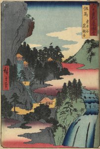 Kannon-Tempel in Iwaidani, Provinz Tajima, Dezember 1853