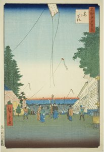 Kasumigaseki, aus der Serie "Hundert berühmte Ansichten von Edo (Meisho Edo hyakkei)" von Utagawa Hiroshige