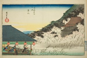 Kiyomizu-Tempel, aus der Serie "Berühmte Orte in Kyoto (Kyoto meisho no uchi)" von Utagawa Hiroshige