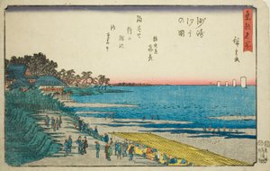 Ebbe bei Susaki (Susaki shiohi no zu), aus der Serie "Berühmte Orte in der östlichen Hauptstadt (Toto meisho)" von Utagawa Hiroshige