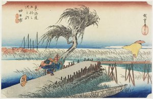 Mie-Fluss, Yokkaichi, ca. 1833
