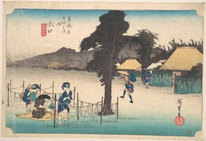 Mizukuchi, Meibutsu Kampyo von Utagawa Hiroshige