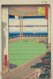 Mondbetrachtungspunkt (Tsuki no misaki), Nr. 82 aus der Serie "Hundert berühmte Ansichten von Edo (Meisho Edo hyakkei)"