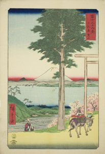 Berg Kano in der Provinz Kazusa (Kazusa Rokusozan), aus der Serie "Sechsunddreißig Ansichten des Berges Fuji (Fuji sanjurokkei)" von Utagawa Hiroshige