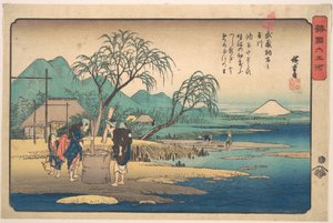 Musashi: Der Tama-Fluss bei Chōfu von Utagawa Hiroshige