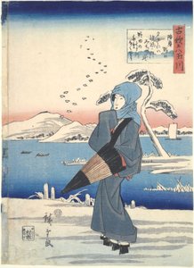 Noda: Sechs Tama-Flüsse von Utagawa Hiroshige