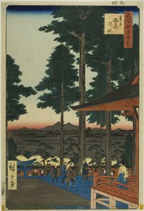 Oji Inari-Schrein (Oji Inari no yashiro), aus der Serie „Hundert berühmte Ansichten von Edo (Meisho Edo hyakkei)“