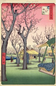 Pflaumengarten, Kamata, aus Einhundert berühmte Ansichten von Edo, Februar 1857 von Utagawa Hiroshige