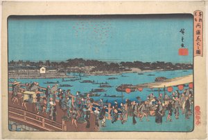 Ryogoku Hanabi no Zu von Utagawa Hiroshige