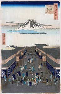 Surugacho Hundert berühmte Ansichten von Edo, 1856-1858 von Utagawa Hiroshige