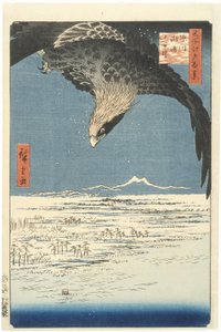 Susaki und die Jmantsubo-Ebene bei Fukagawa aus der Serie Einhundert berühmte Ansichten von Edo, 1857