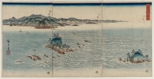 Die Strudel von Awa von Utagawa Hiroshige