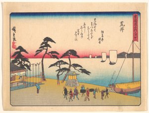 Die 53 Stationen des Tōkaidō: Arai von Utagawa Hiroshige