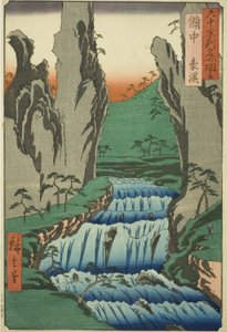 Provinz Bitchu: Gokei (Bitchu, Gokei), aus der Serie "Berühmte Orte in den sechzig Provinzen (Rokujuyoshu meisho zue)"
