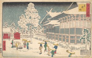 Berühmte Orte von Edo: Shiba Shinmei von Utagawa Hiroshige II