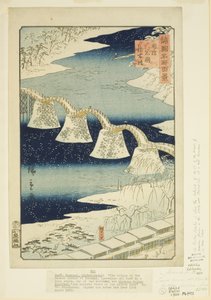 Kintai-Brücke in Iwakuni in der Provinz Suo