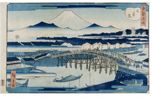 Nihonbashi aus der Serie Berühmte Orte der östlichen Hauptstadt von Utagawa II Hiroshige