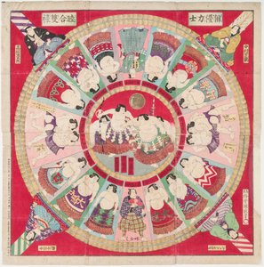 Sugoroku-Spiel von Utagawa IV Kunimasa